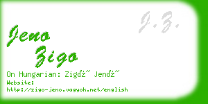 jeno zigo business card